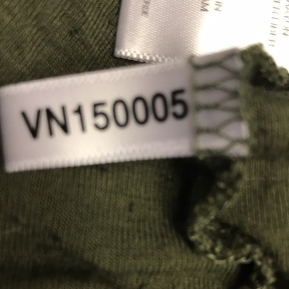 SOHO Jeans Women’s Manhattan Tee L Army Green Wrap Front Drapes Single Closure - Picture 13 of 13